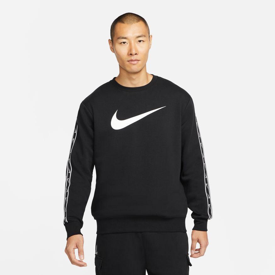 Nike Sportswear Fleece-Sweatshirt – Schwarz/Weiß