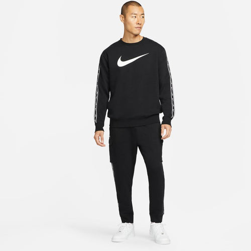 Nike Sportswear Fleece Sweatshirt - Black/White - Footkorner