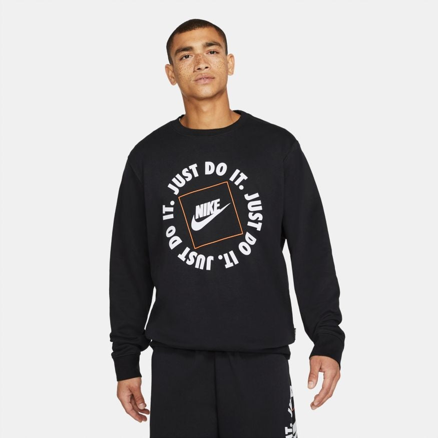 FootkornerNike Sportswear JDI-Sweatshirt – Schwarz/Weiß