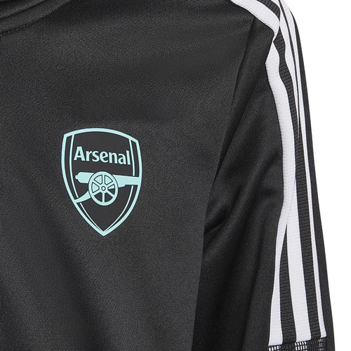 Sudadera Arsenal Tiro Junior Zip 2022 - Negro/Blanco/Verde - Footkorner