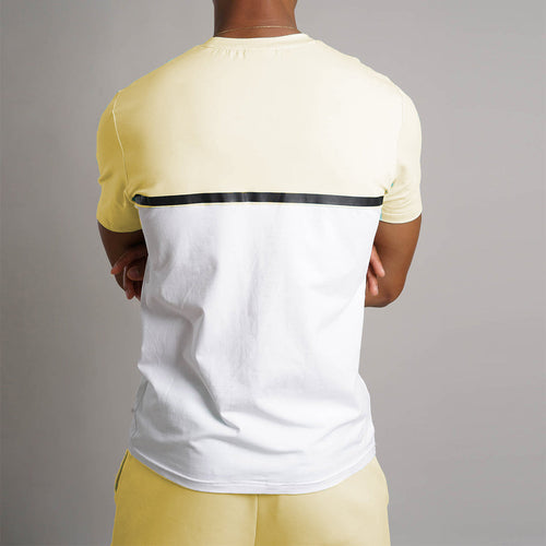 T-shirt Comme des Loups Manhattan 2 - Jaune - Footkorner