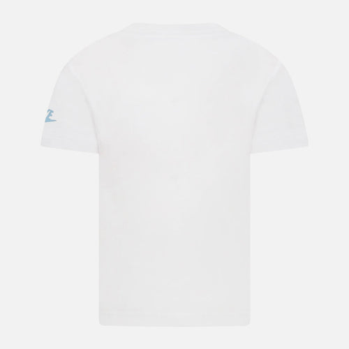 T-Shirt Nike Enfant - Blanc/Bleu/Orange - Footkorner
