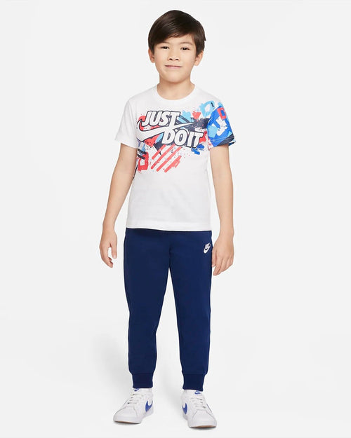 Nike Thrill Seeker T-Shirt Kids - White/Blue/Red - Footkorner