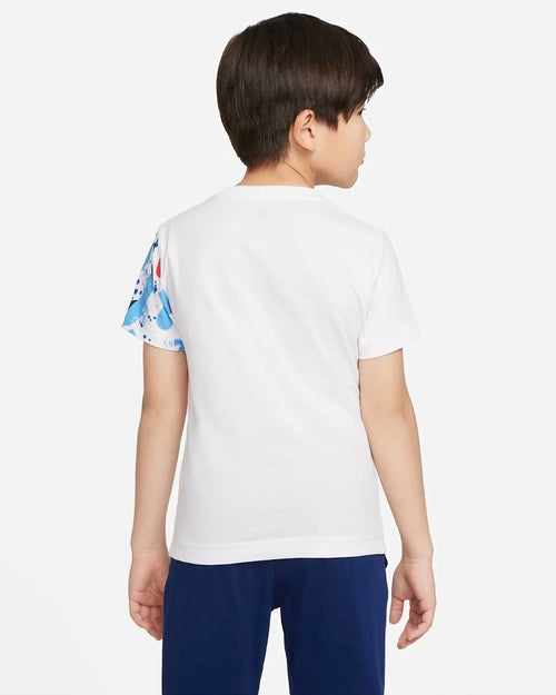 Nike Thrill Seeker T-Shirt Kids - White/Blue/Red - Footkorner