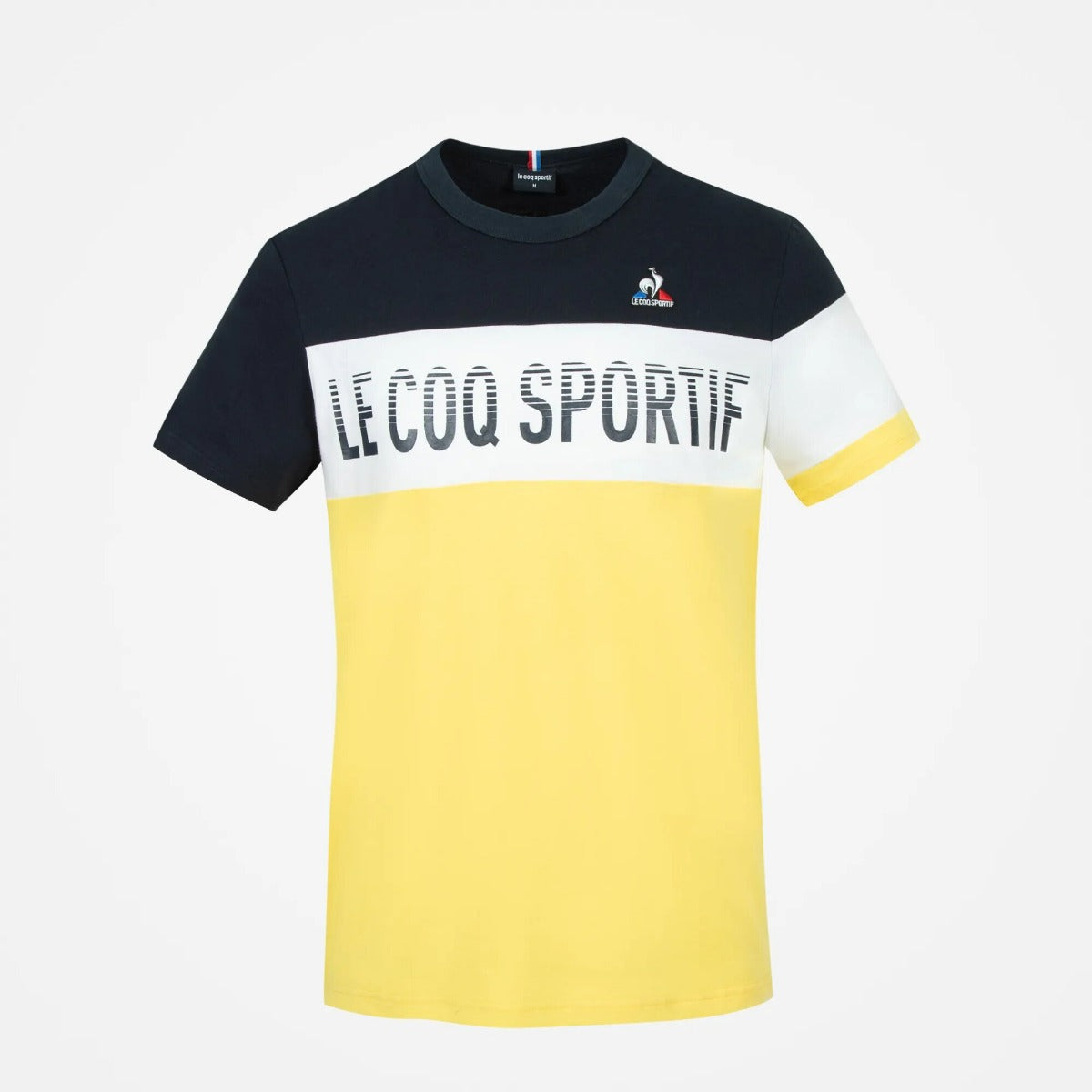 FootkornerT-shirt Le Coq Sportif Saison 2 - Jaune/Blanc/Noir