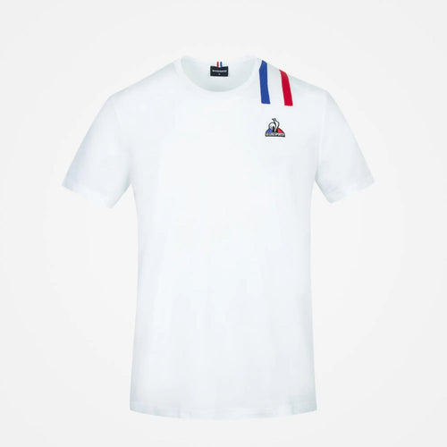 T-shirt Le Coq Sportif Tricolore - Blanc - Footkorner