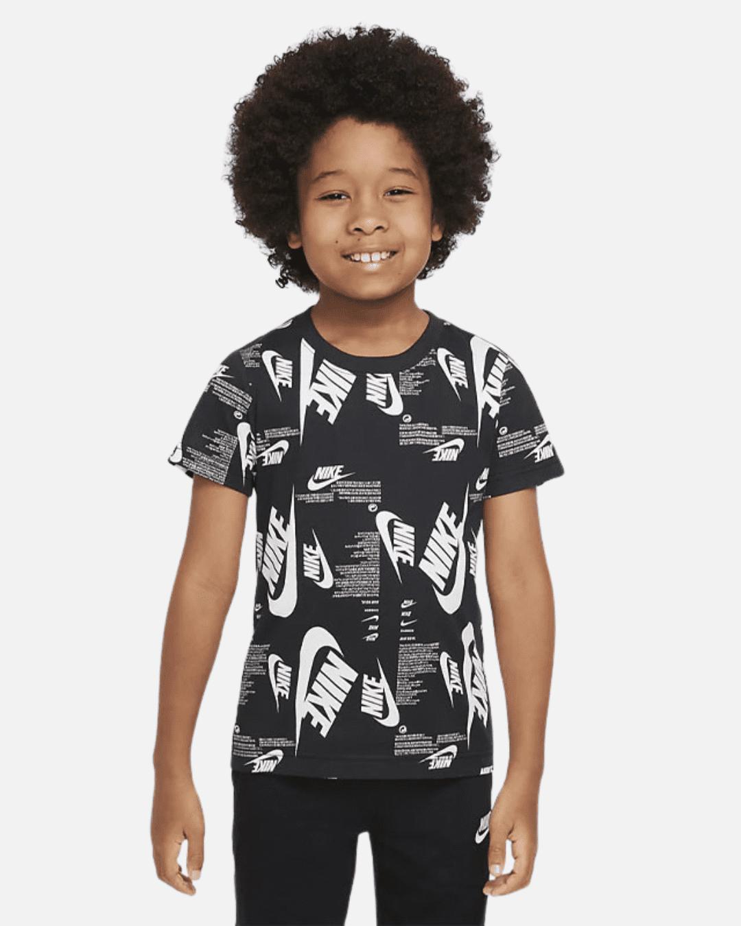 T-shirt Nike Futura Marca Niño - Negro