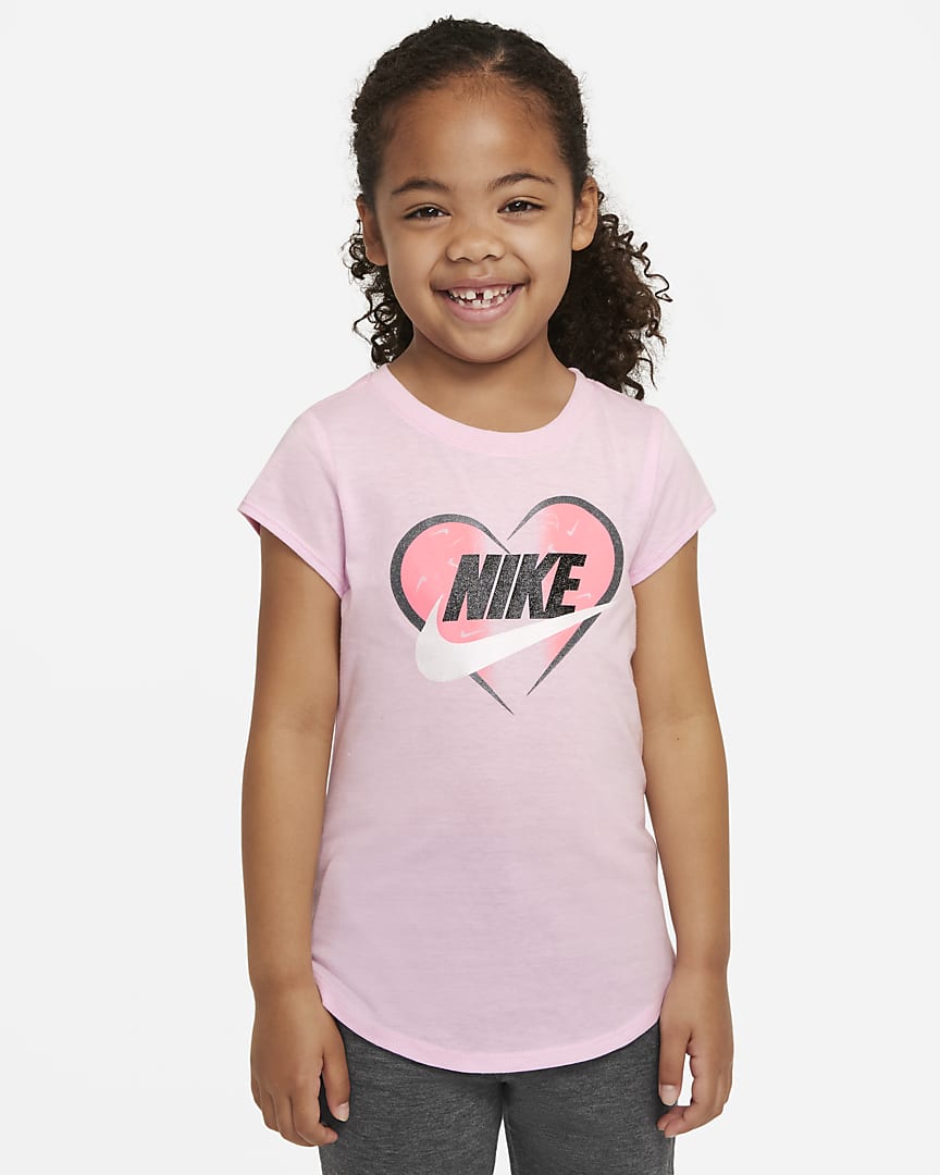 T-Shirt Nike Sportswear Heart Enfant Fille - Rose
