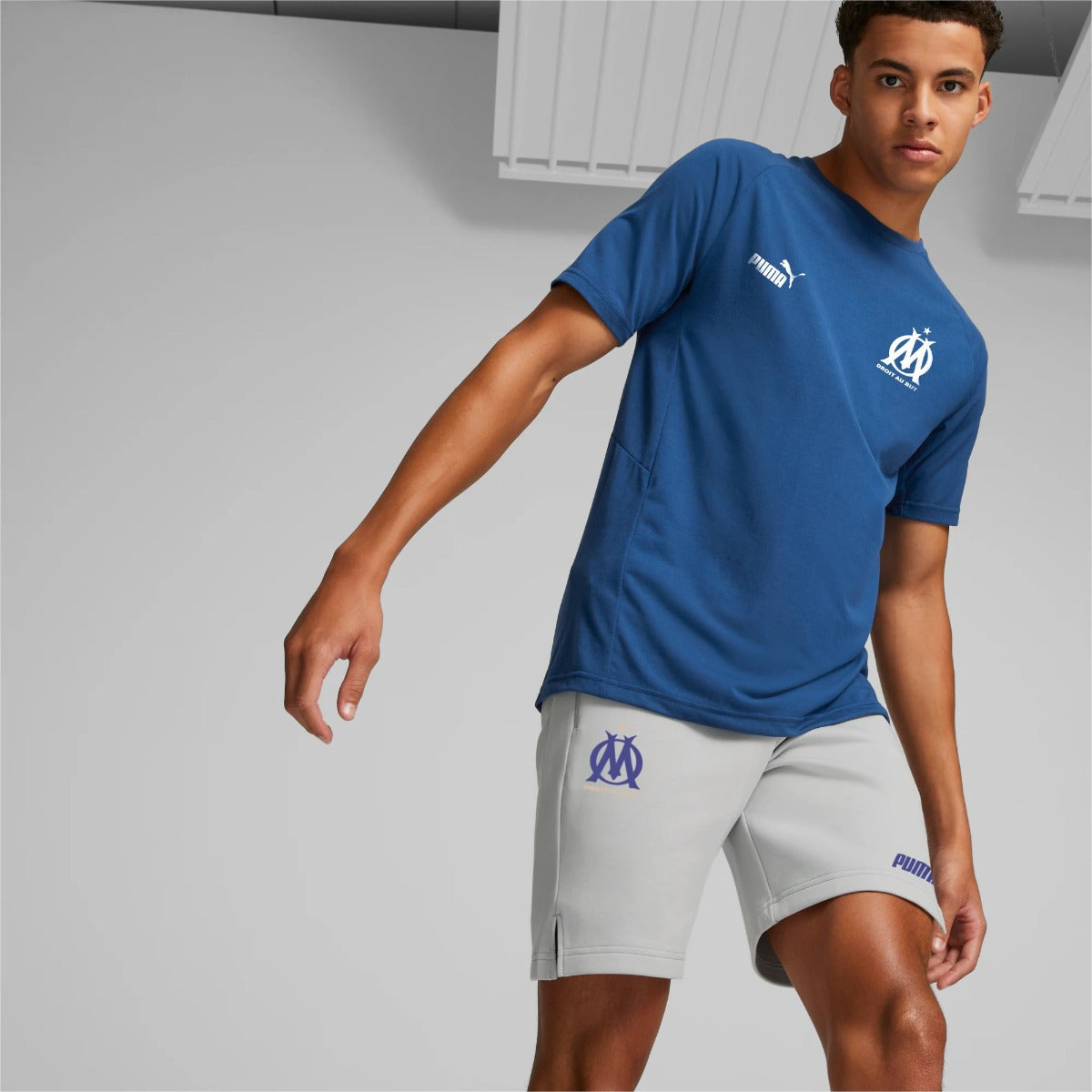 FootkornerT-shirt OM Casuals 2022/2023- Bleu/Blanc