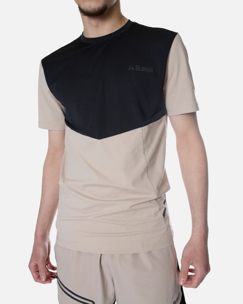 T-shirt Scampia Scalare - Beige/Nero - Footkorner