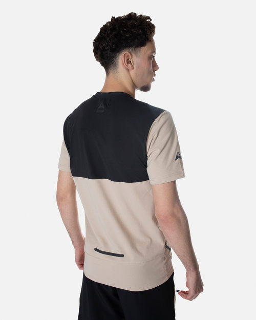 T-shirt Scampia Scalare - Beige/Nero - Footkorner