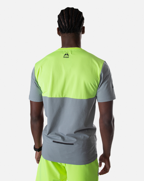 T-shirt Scampia Scalare - Giallo/Grigio - Footkorner