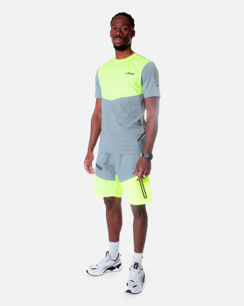 T-shirt Scampia Scalare - Giallo/Grigio - Footkorner