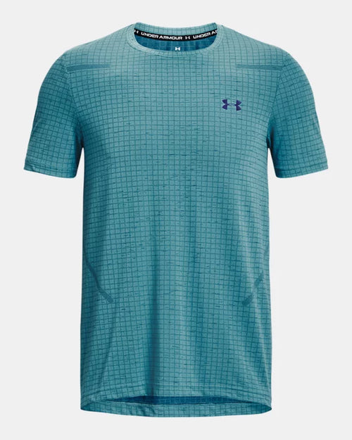 Camiseta Under Armour Seamless Grid - Azul - Footkorner