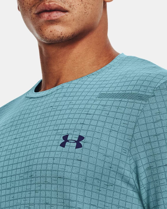 FootkornerCamiseta Under Armour Seamless Grid - Azul