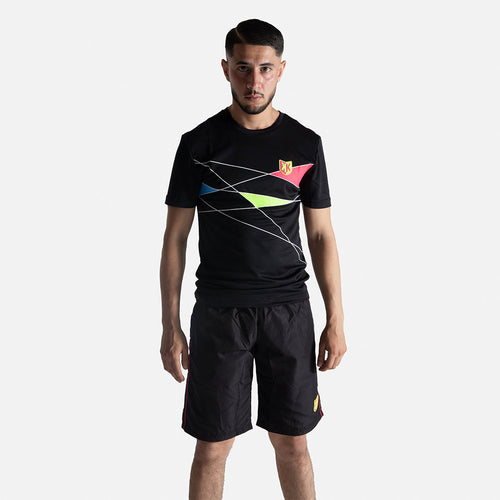 T-Shirt FK Nagoya - Schwarz/Rosa/Jaune - Footkorner