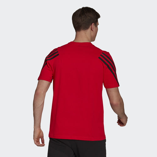 T-shirt Adidas Sportswear 3 strisce - rossa - Footkorner