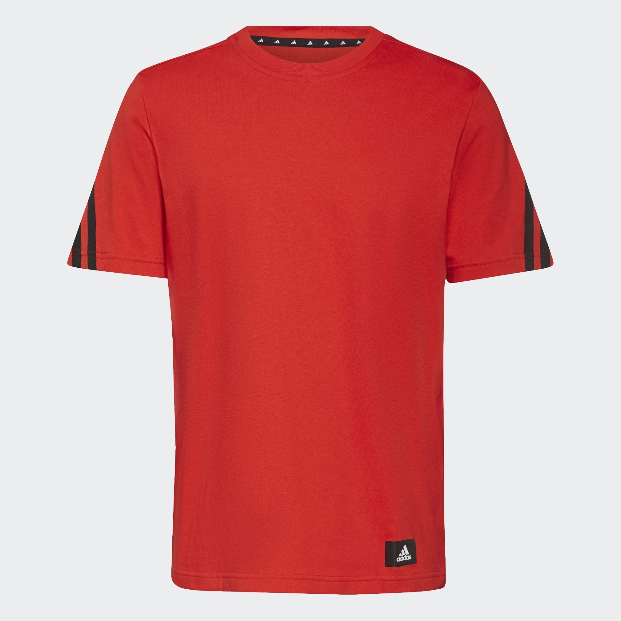 FootkornerT-shirt Adidas Sportswear 3 strisce - rossa