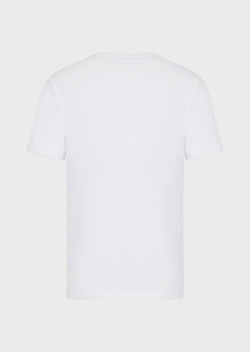 Emporio Armani EA7 Logo Series T-Shirt - White/Green - Footkorner