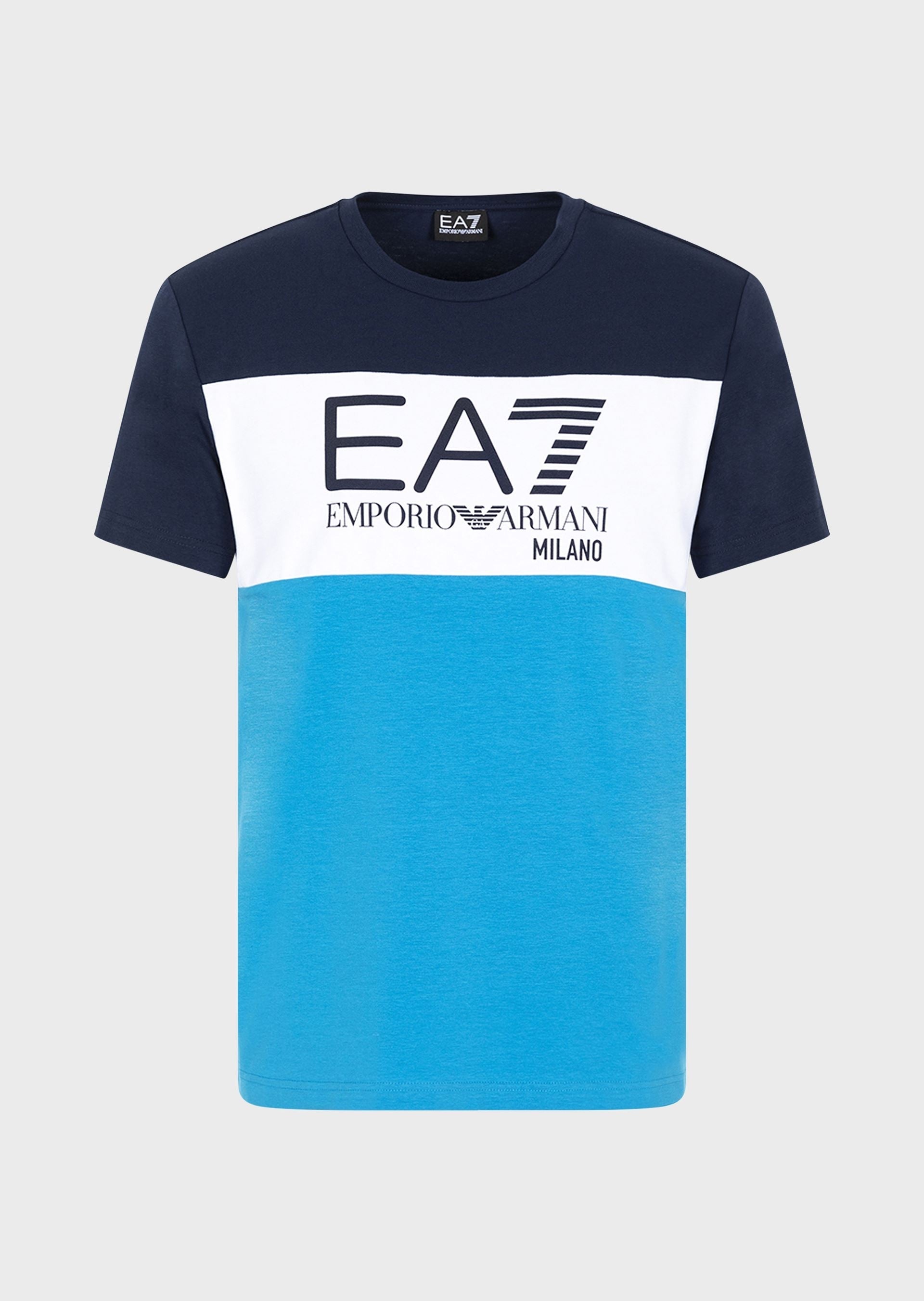FootkornerT-shirt Emporio Armani EA7 Milano - blu/bianca