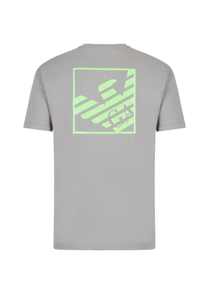 T-Shirt Emporio Armani EA7 - Grau/Vert