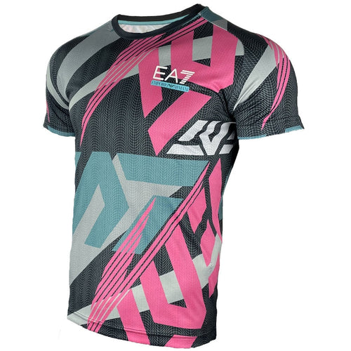 T-shirt Emporio Armani EA7 Ventus 7 - rosa/blu - Footkorner