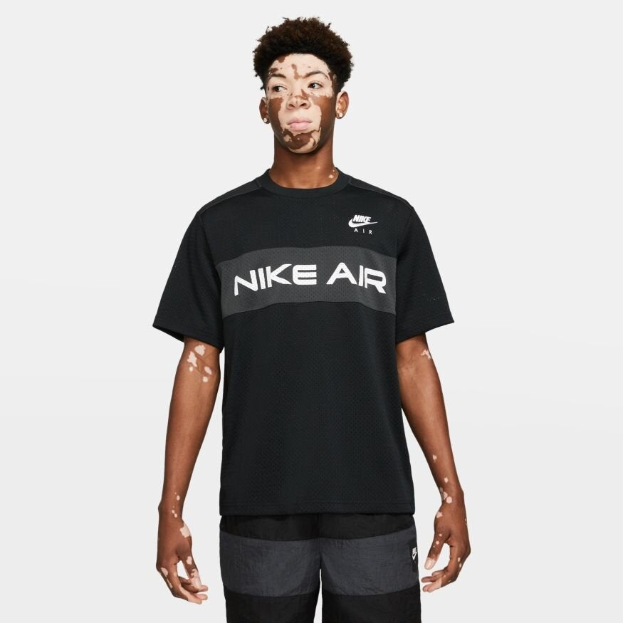 FootkornerT-Shirt Nike Air Mesh – Schwarz/Grau/Weiß