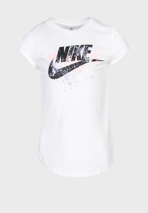 T-Shirt Nike Futura Enfant Fille - Blanc - Footkorner