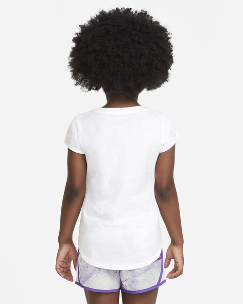 T-Shirt Nike Futura Enfant Fille - Blanc - Footkorner
