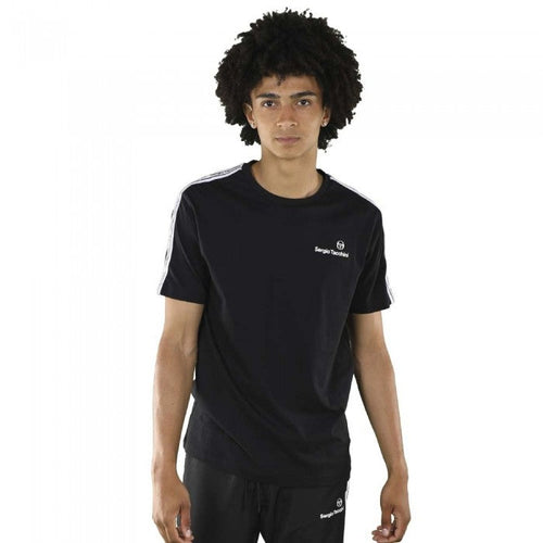 Maglietta Sergio Tacchini Nastro - Nera/Bianca - Footkorner
