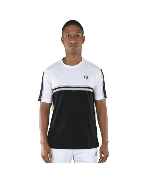 Camiseta Sergio Tacchini Nirvi - Negro/Blanco - Footkorner