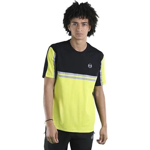 T-shirt Sergio Tacchini Nirvi - Nera/Gialla - Footkorner
