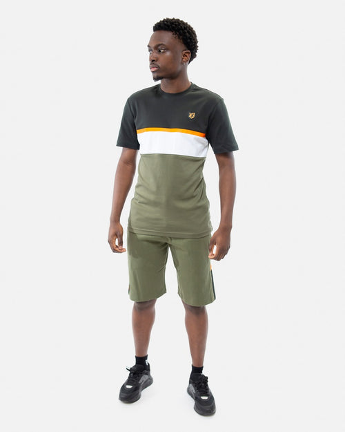 FK Sicarios V T-Shirt - Khaki/Black/Orange - Footkorner