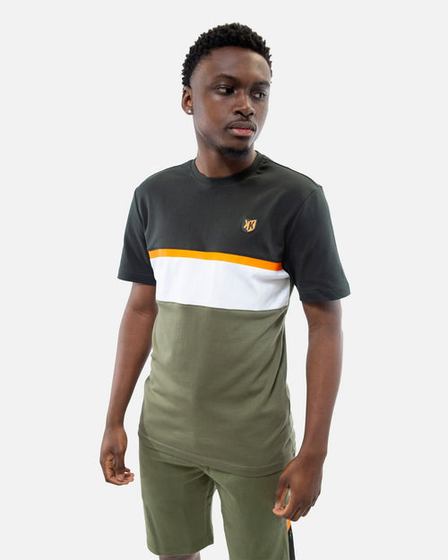 FK Sicarios V T-Shirt - Khaki/Black/Orange - Footkorner