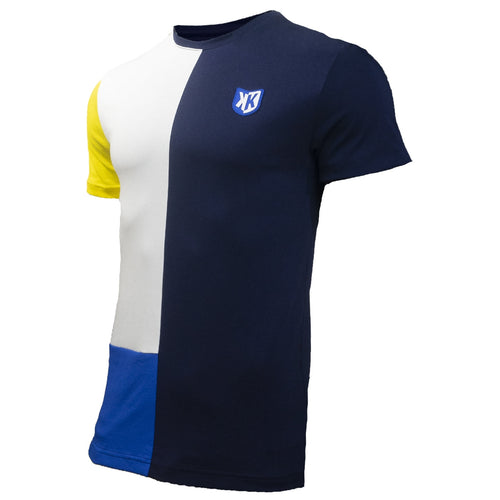 FK Square II T-Shirt - Navy/Yellow - Footkorner