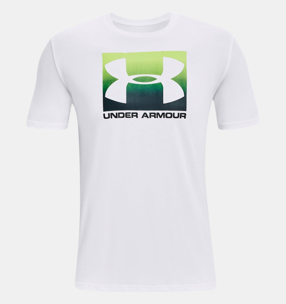 Under Armor Boxed Sportstyle T-Shirt - White/Blue/Green
