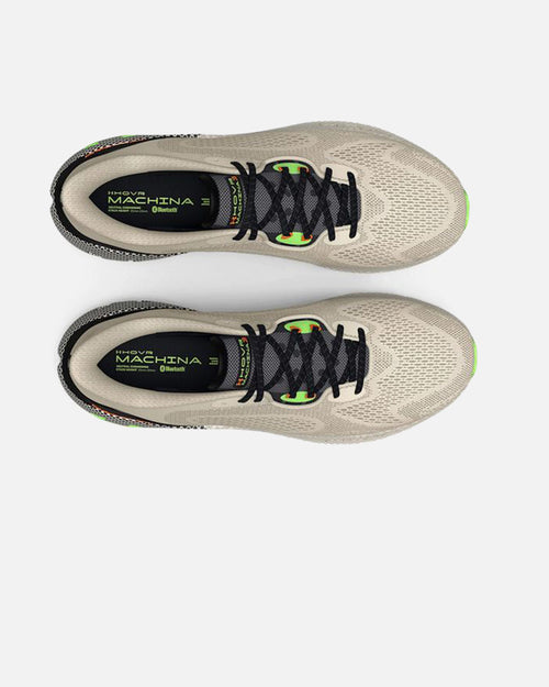 Under Armour UA HOVR Machina 3 - Beige/Negro/Verde - Footkorner