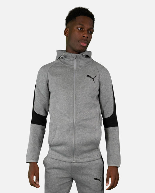 Chaqueta con capucha Puma Evostripe - Gris/Negro - Footkorner