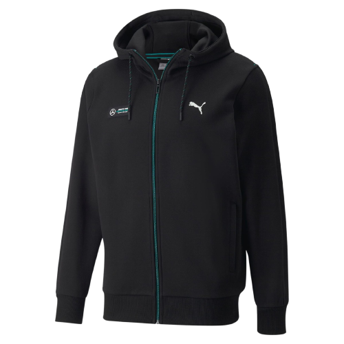 Puma Mercedes F1 Kapuzenjacke – Schwarz/Grün - Footkorner