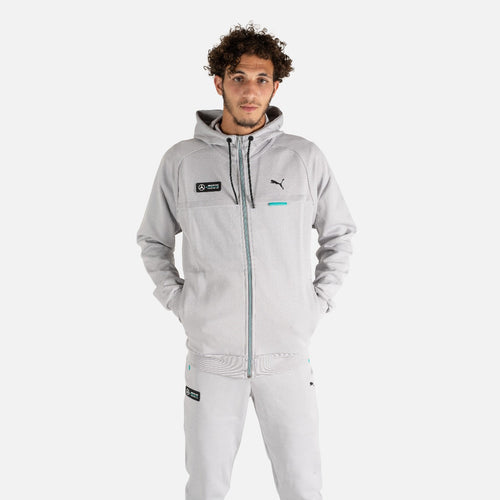 Veste à capuche Puma Mercedes - Gris/Bleu/Noir - Footkorner