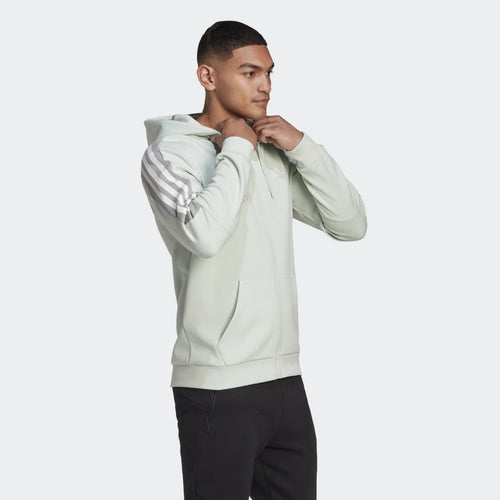 Adidas 3-Streifen Future Icons Kapuzenjacke - Grau - Footkorner