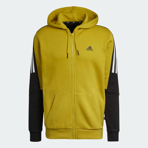 Felpa con cappuccio Adidas 3 Stripe Future Icons - Giallo/Nero/Bianco - Footkorner