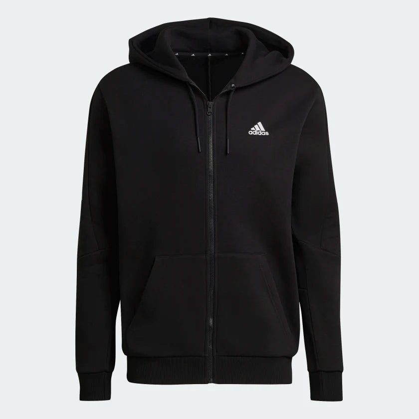 FootkornerFelpa con cappuccio Adidas 3 Stripe Future Icons - nera/bianca