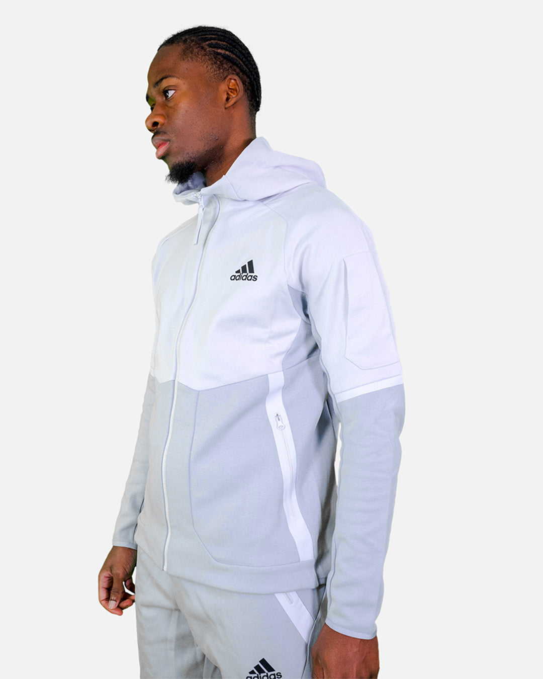 Adidas Designed For Gameday Hooded Jacket - Gray