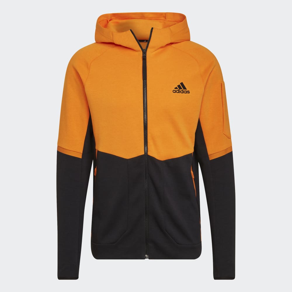 Adidas Designed For Gameday Kapuzenjacke – Schwarz/Orange