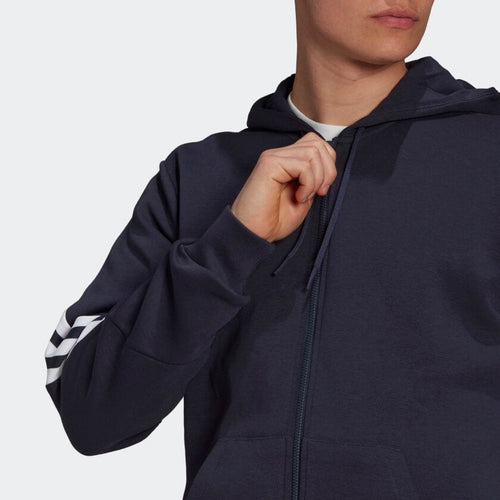 Veste Capuche Adidas Sportswear Future Icons  - Bleu/Blanc - Footkorner