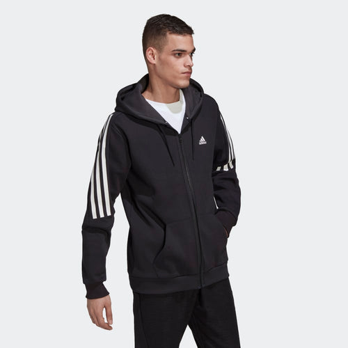 Chaqueta con capucha adidas Sportswear - Negro/Blanco - Footkorner
