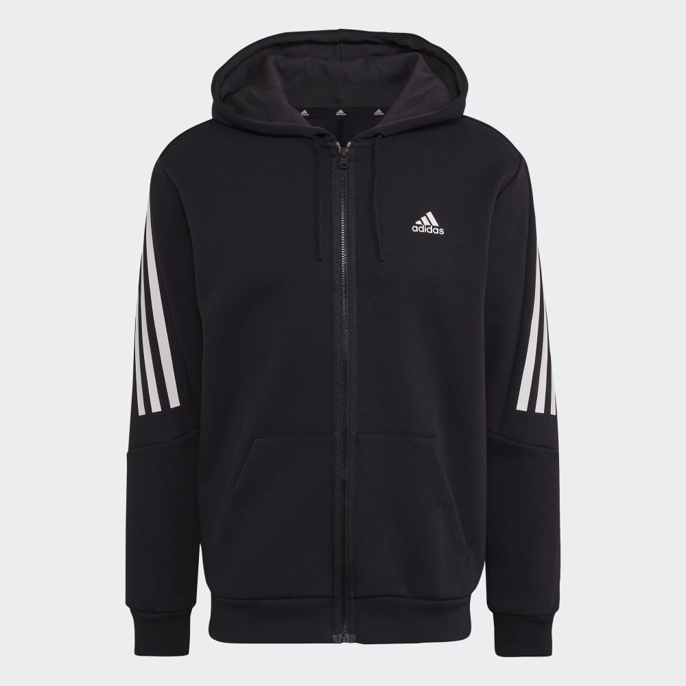 Adidas Sportswear Hooded Jacket - Black/White