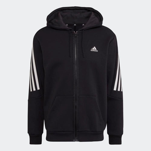 Chaqueta con capucha adidas Sportswear - Negro/Blanco - Footkorner