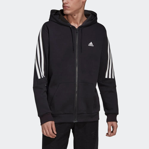 Chaqueta con capucha adidas Sportswear - Negro/Blanco - Footkorner